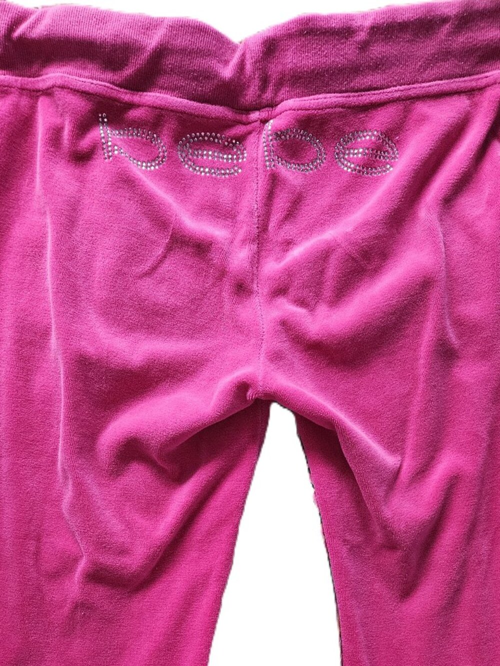 Vintage velour hot pink pant.